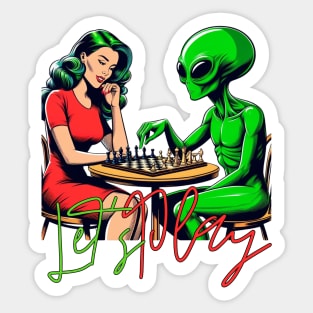 Let’s play chess Sticker